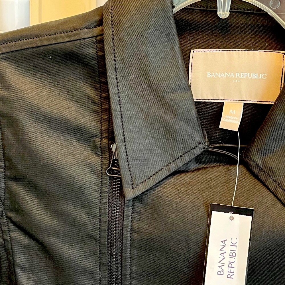 Banana Republic Jacket, NWT, Graphite/Black, Size M